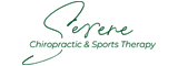 The Serene Chiropractic & Sports Therapy logo for the scrolling header of the website