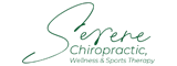 The Serene Chiropractic, Wellness & Sports Therapy logo for the scrolling header of the website